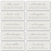 Étiquettes de adresse d'invités Mariages personnal (Devant)