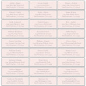 Étiquettes de adresse d'invités Mariages personnal (Devant)