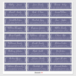 Étiquettes de adresse d'invités Mariages personnal