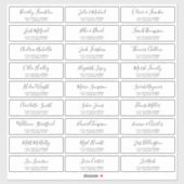 Étiquettes de adresse d'invités Mariages personnal (Feuille)