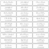 Étiquettes de adresse d'invités Mariages personnal (Devant)