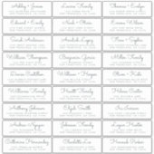 Étiquettes de adresse d'invités Mariages personnal (Devant)