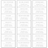 Étiquettes de adresse d'invités Mariages transpare (Devant)