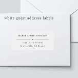 Étiquettes de adresse d'invités Mariages transpare<br><div class="desc">Les étiquettes de adresse invités sont parfaits pour votre mariage, douche nuptiale, fête de fiançailles, anniversaire, etc. Ajoutez le nom et l'adresse de chaque invité (laissant un espace de ligne entre les noms et l'adresse.) 21 étiquettes sont inclus par feuille. Après avoir personnalisé une feuille avec vos informations d'invité, ajoutez-la...</div>
