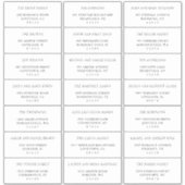 Étiquettes de adresse d'invités noirs et blancs si (Devant)