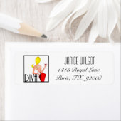 ÉTIQUETTES DE ADRESSE DIVA (En situation)