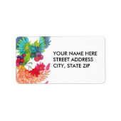 Étiquettes de adresse d'oiseaux (Devant)