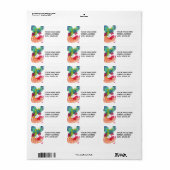 Étiquettes de adresse d'oiseaux (Feuille entière)