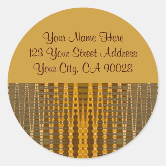 Étiquettes de adresse d'or (Devant)