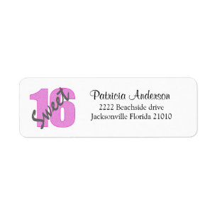 Étiquettes de adresse du bonbon 16