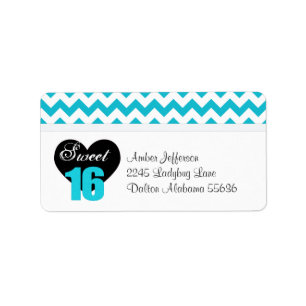 Étiquettes de adresse du bonbon 16 à impression
