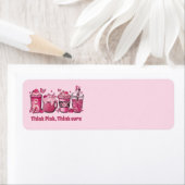 Étiquettes de adresse du cancer du sein (En situation)