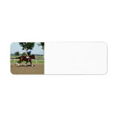 Étiquettes de adresse du cheval de course (Devant)