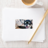 Étiquettes de adresse du Chihuahua (En situation)