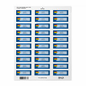 ÉTIQUETTES DE ADRESSE du coeur de la LGBT (Feuille entière)