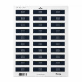 Étiquettes de adresse du Denim Jean Stitching Card (Feuille entière)