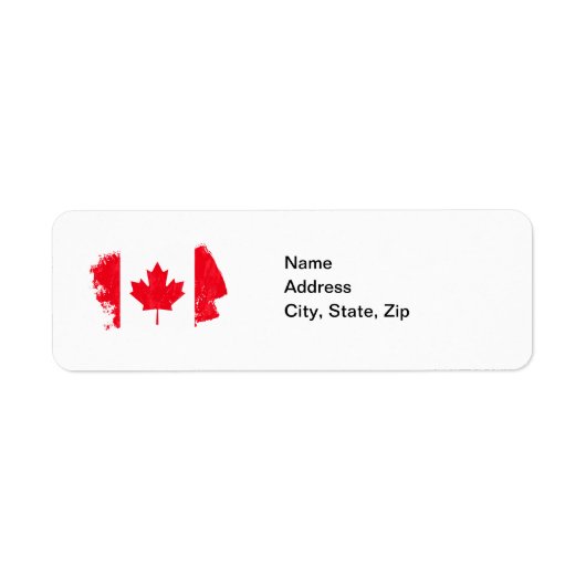 ÉTIQUETTES DE ADRESSE DU DRAG DU CANADA (Devant)