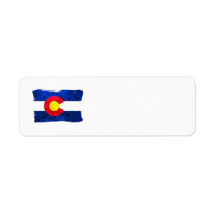 ÉTIQUETTES DE ADRESSE du DRAPEAU COLORADO