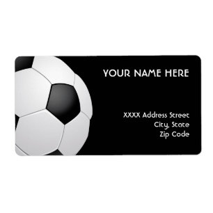 Étiquettes de adresse du football