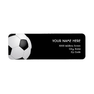 Étiquettes de adresse du football