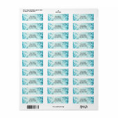 Étiquettes de adresse du glamour (Feuille entière)