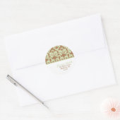 Étiquettes de adresse du modèle Damask (Enveloppe)
