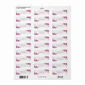 Étiquettes de adresse du Paradis des orchidées (Feuille entière)