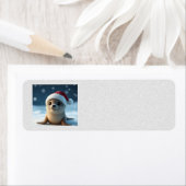 Étiquettes de adresse du sceau de Noël (En situation)