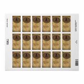 étiquettes de adresse du vieux Mariage campagnard  (Feuille entière)