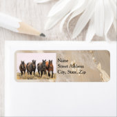 Étiquettes de adresse du Wild Horse (En situation)