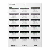 Étiquettes de adresse élégamment pointillés d'acce (Feuille entière)