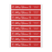 Étiquettes de adresse élégants de retour de (Feuille)