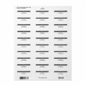 Étiquettes de adresse Empreintes de pattes (Feuille entière)