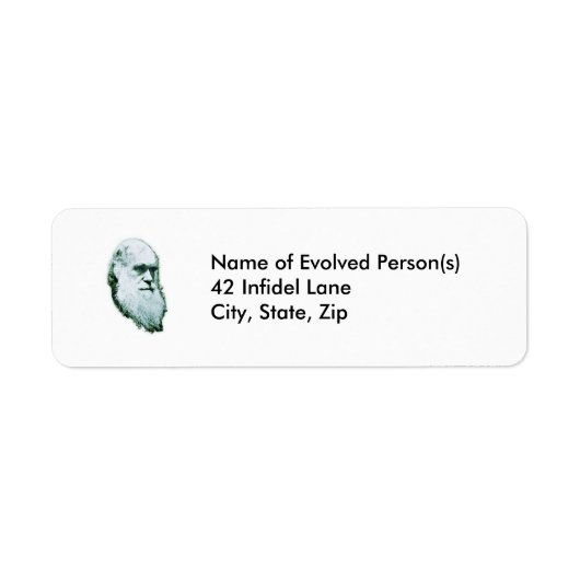 Étiquettes de adresse en chef de Darwin (Devant)