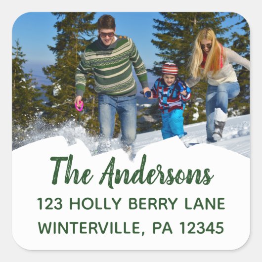 Étiquettes de adresse faits sur commande de retour (Devant)