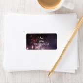 Étiquettes de adresse Fireworks (En situation)