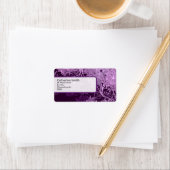 Étiquettes de adresse Floral Swirl personnalisable (En situation)