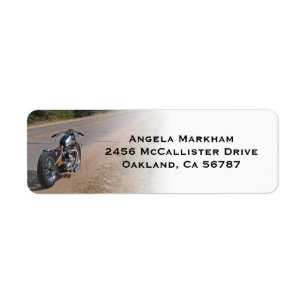 Étiquettes de adresse frais de coutume de motard
