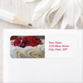 Étiquettes de adresse—Gâteau aux fraises (En situation)