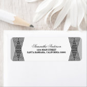 Étiquettes de adresse Gray Elegant Deco (En situation)