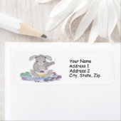 Étiquettes de adresse HappyHoppers® (En situation)