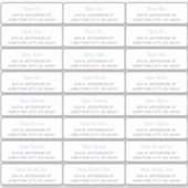 Étiquettes de adresse invités (Devant)