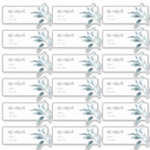 Étiquettes de adresse invités Blue Eucalyptus Spri (Devant)