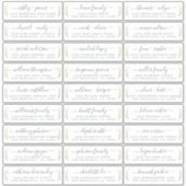 Étiquettes de adresse invités : COMMANDER SUR 14"  (Devant)