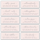 Étiquettes de adresse invités : COMMANDER SUR 8" o (Devant)