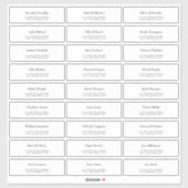 Étiquettes de adresse invités de mariage personnal (Feuille)