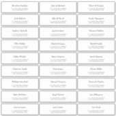 Étiquettes de adresse invités de mariage personnal (Devant)