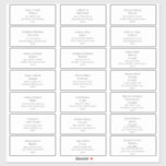 Étiquettes de adresse invités de mariage simple et<br><div class="desc">Ces étiquettes de adresse d'invités de mariage simples et élégants sont parfaits pour votre mariage moderne minimaliste noir et blanc. Le design comporte une police contemporaine minimale accompagnée d'une calligraphie formelle. Gardez-le tel quel,  ou choisissez de le personnaliser avec vos propres oeuvres d'art ou photos !</div>
