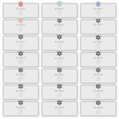 Étiquettes de adresse invités, do-it-yourself coul (Devant)