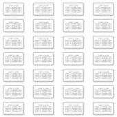 Étiquettes de adresse invités pour 28 enveloppes d (Devant)